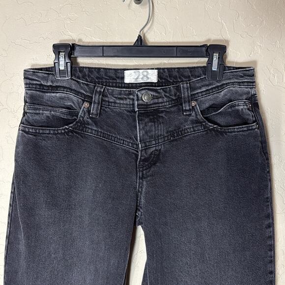 Free people We the free low rise western style straight baggy jeans size 28 - Picture 8 of 8